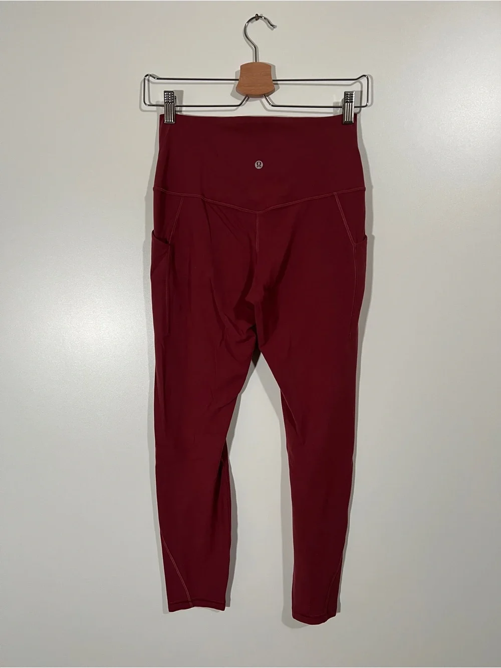 Lululemon High-Rise Leggings with Pockets 25” Mulled Wine Size 8